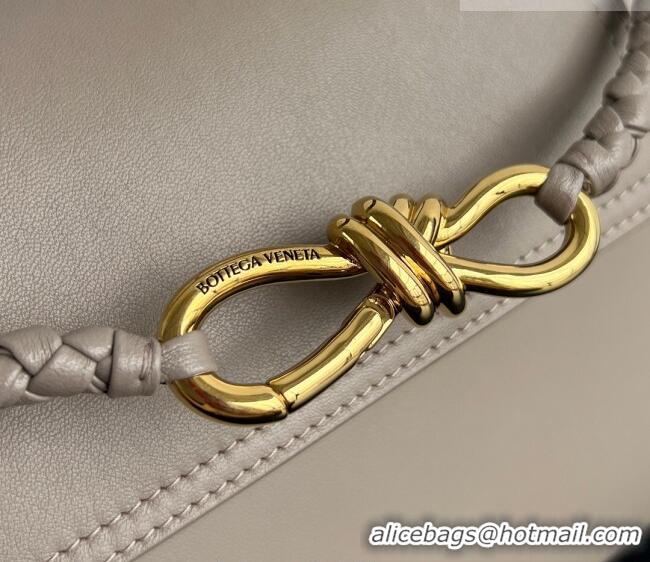 Good Taste Bottega Veneta Small Ciao Ciao Top Handle Bag in Calf Leather 835835 Limestone Grey 2025