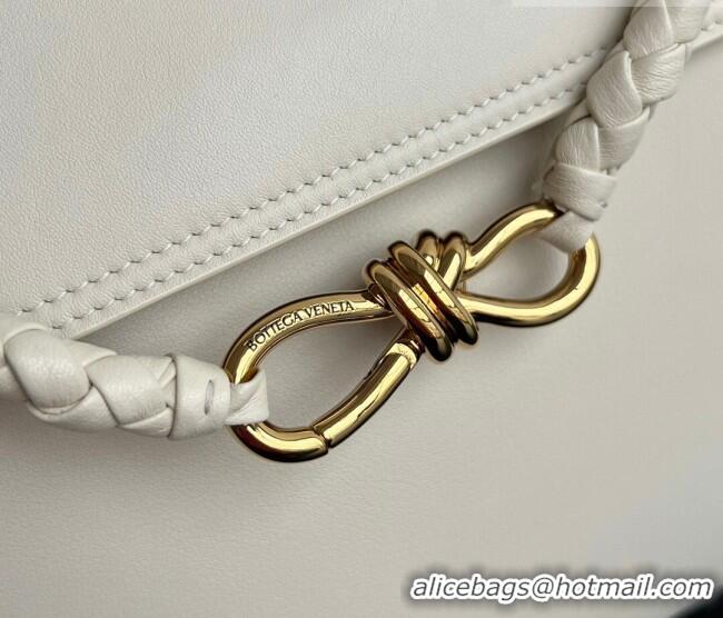 Good Taste Bottega Veneta Medium Ciao Ciao Top Handle Bag in Calf Leather 817231 Sea Salt 2025