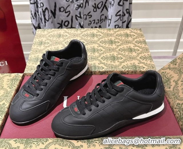 Best Product Gucci Shift Sneakers in Calf Leather Black 1218051 2026