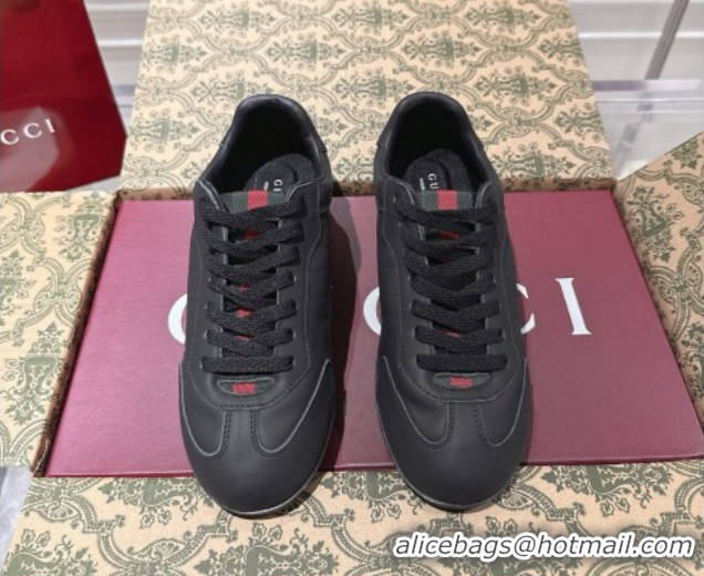 Best Product Gucci Shift Sneakers in Calf Leather Black 1218051 2026