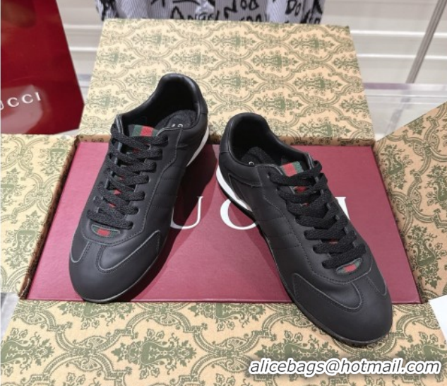 Best Product Gucci Shift Sneakers in Calf Leather Black 1218051 2026