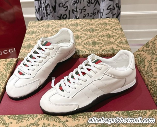 Durable Gucci Shift Sneakers in Calf Leather White 1218052 2026