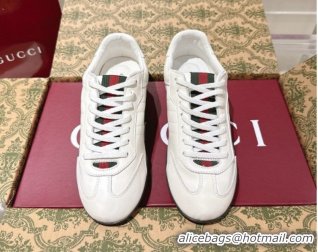 Durable Gucci Shift Sneakers in Calf Leather White 1218052 2026