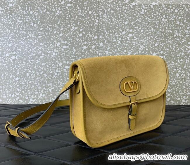 Reasonable Price Valentino Antibes Shoulder Bag in Suede 2078 Yellow 2026