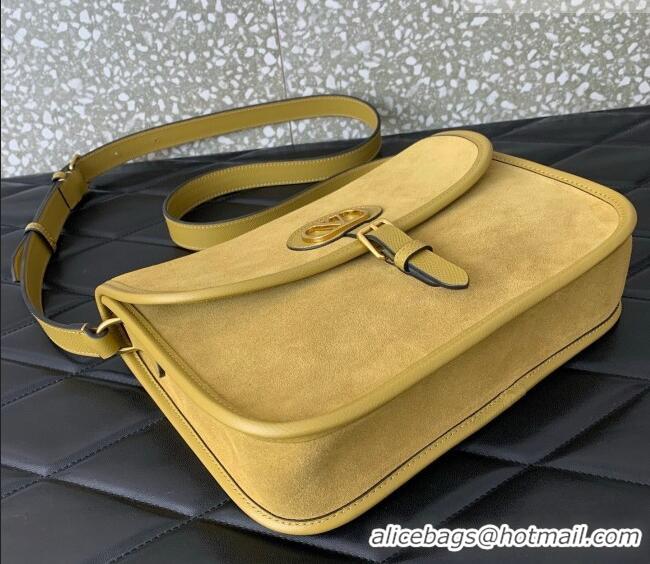 Reasonable Price Valentino Antibes Shoulder Bag in Suede 2078 Yellow 2026