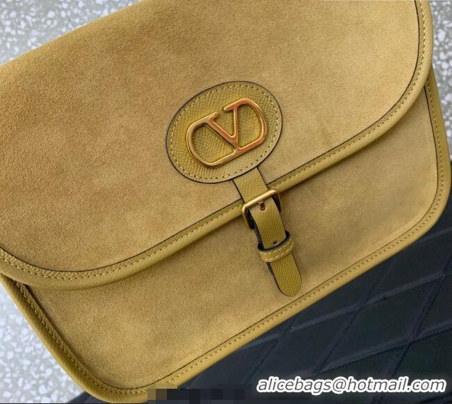 Reasonable Price Valentino Antibes Shoulder Bag in Suede 2078 Yellow 2026