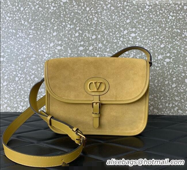 Reasonable Price Valentino Antibes Shoulder Bag in Suede 2078 Yellow 2026