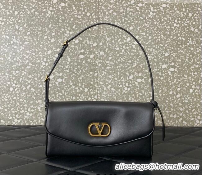 Best Price Valentino Devain Small Shoulder Bag in Lambskin Leather 2031 Black 2026