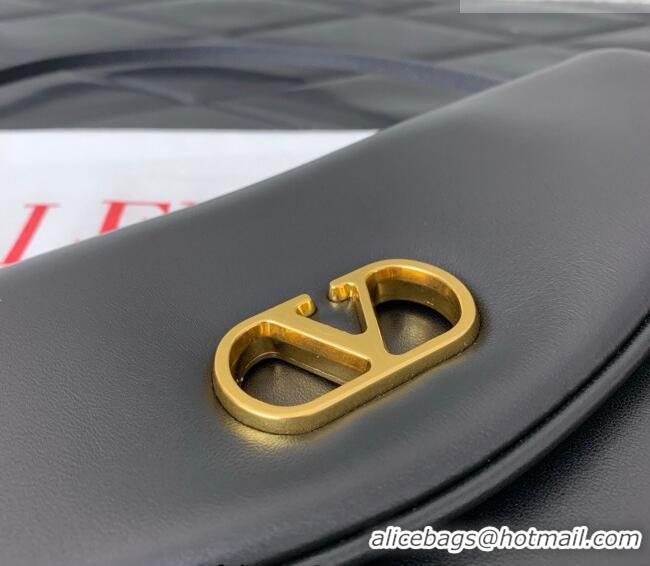 Best Price Valentino Devain Small Shoulder Bag in Lambskin Leather 2031 Black 2026