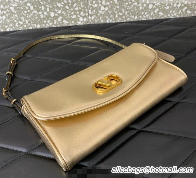 Promotional Valentino Devain Small Shoulder Bag in Lambskin Leather 2031 Gold-Tone 2026