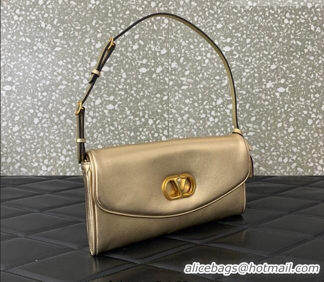Promotional Valentino Devain Small Shoulder Bag in Lambskin Leather 2031 Gold-Tone 2026