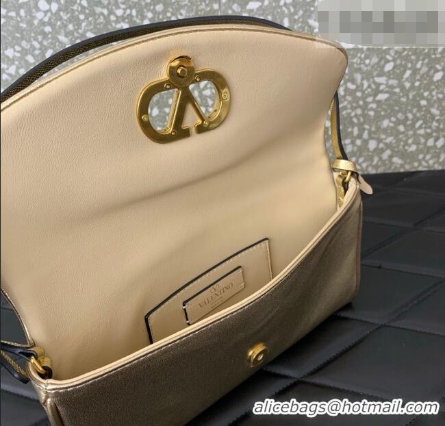 Promotional Valentino Devain Small Shoulder Bag in Lambskin Leather 2031 Gold-Tone 2026