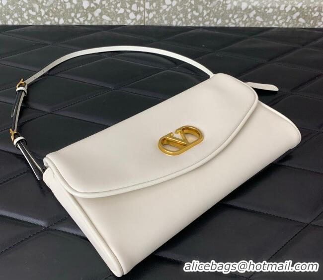 Reasonable Price Valentino Devain Small Shoulder Bag in Lambskin Leather 2031 White 2026