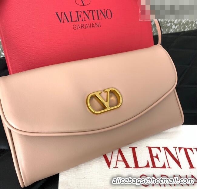Unique Discount Valentino Devain Small Shoulder Bag in Lambskin Leather 2031 Light Pink 2026