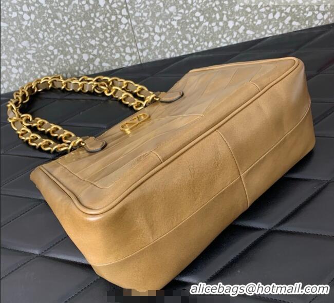 Grade Design Valentino Laseine Small Shopping Bag in V Shiny and Matte Nappa Leather 0082 Brown 2026