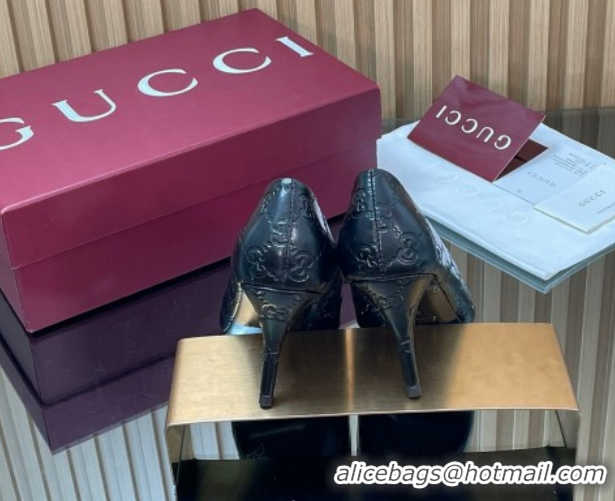 Best Price Gucci GG Leather Pumps 8.5cm with Horsebit 853466 Black 2026