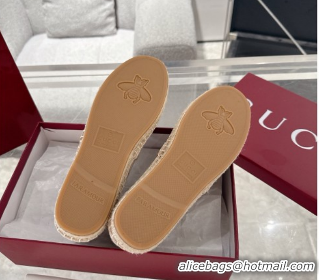 Grade Gucci GG Canvas Flat Espadrilles with Horsebit GG121805 Nude Pink 2026