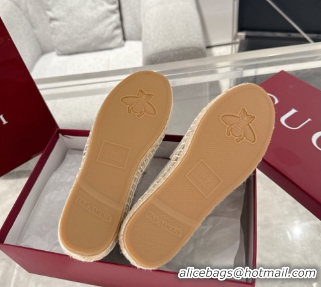 Shop Cheap Gucci GG Canvas Flat Espadrilles with Horsebit GG121805 Light Beige 2026