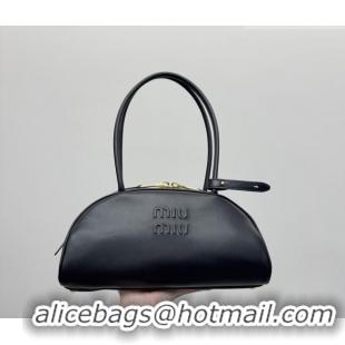 Best Price Miu Miu Beau Leather Bowling Bag 5BB193 Black 2026