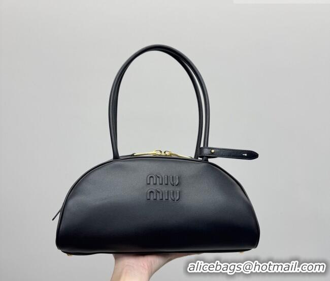 Best Price Miu Miu Beau Leather Bowling Bag 5BB193 Black 2026