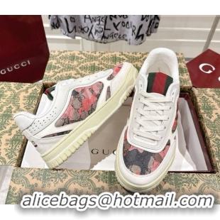 Best Grade Gucci Re-Web Sneakers 4cm in Pink Camouflage Fabric 785452 2026