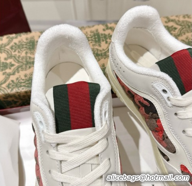 Best Grade Gucci Re-Web Sneakers 4cm in Pink Camouflage Fabric 785452 2026