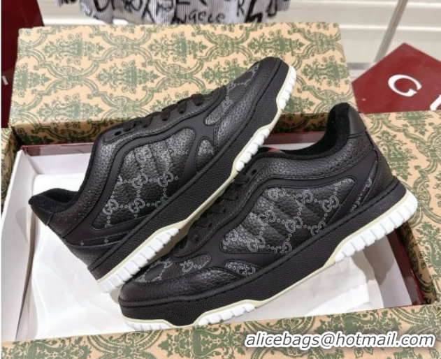 Purchase Gucci Re-Web Sneakers 4cm in Grained GG Leather 785452 Balck 2026