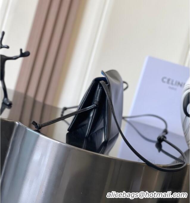 Buy Discount Celine Trio Flap Bag in Smooth Lambskin Leather 10P862 Black 2026