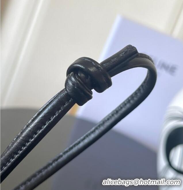 Buy Discount Celine Trio Flap Bag in Smooth Lambskin Leather 10P862 Black 2026