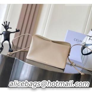 Inexpensive Celine Trio Flap Bag in Smooth Lambskin Leather 10P862 Safari Beige 2026