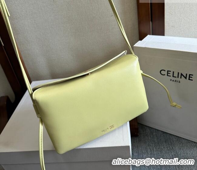Promotional Celine Trio Flap Bag in Smooth Lambskin Leather 10P862 Citrus Yellow 2026