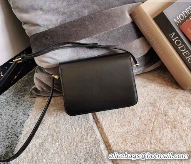 Top Design Celine Teen Triomphe Mini Bag in Shiny Calfskin Leather 188423 Black/Gold 2026