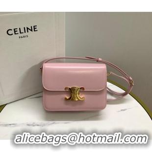 Buy Cheap Celine Teen Triomphe Mini Bag in Shiny Calfskin Leather 188423 Sakura Pink 2026