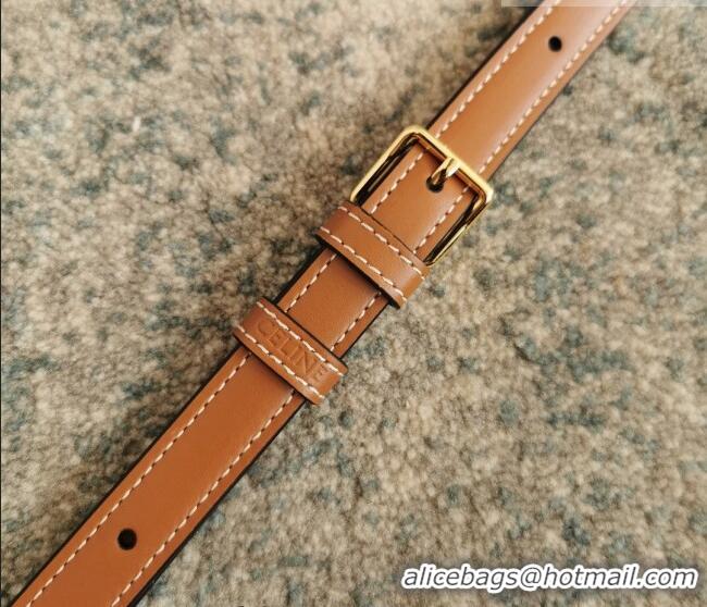 Luxury Cheap Celine Teen Triomphe Bag in Canvas and Calfskin Leather 188423 White 2026