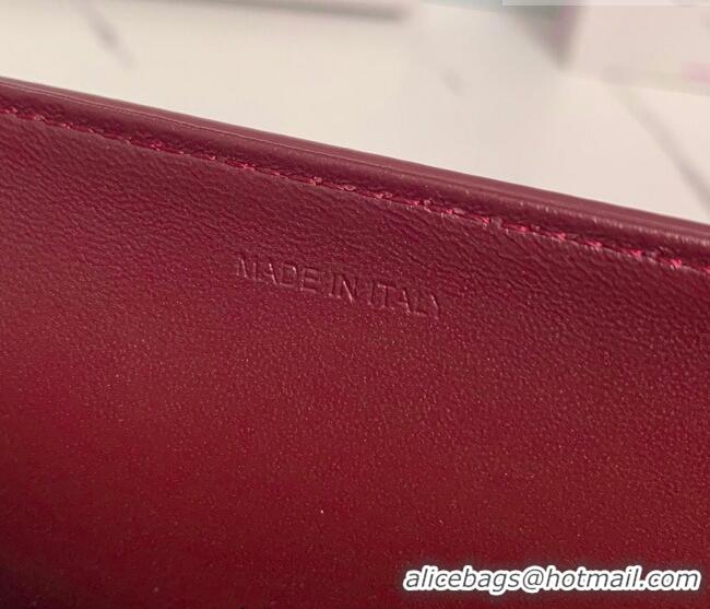 Luxury Cheap Celine Classique Triomphe Bag in Shiny Calfskin Leather 187366 Burgundy 2026