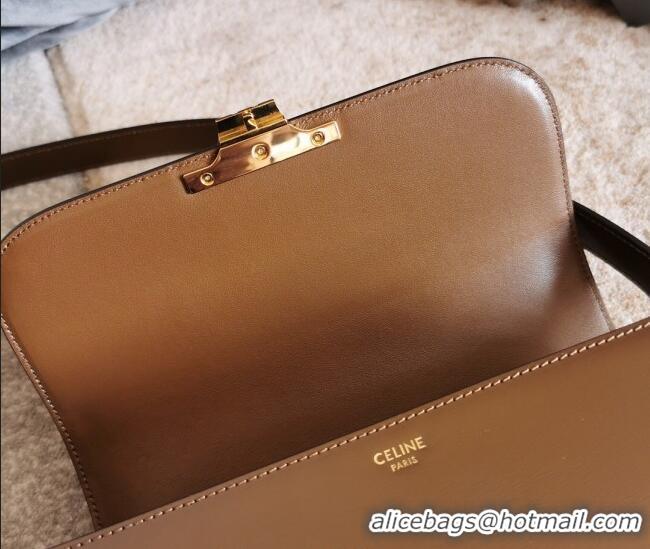 Best Price Celine Classique Triomphe Bag in Shiny Calfskin Leather 187366 Caramel 2026