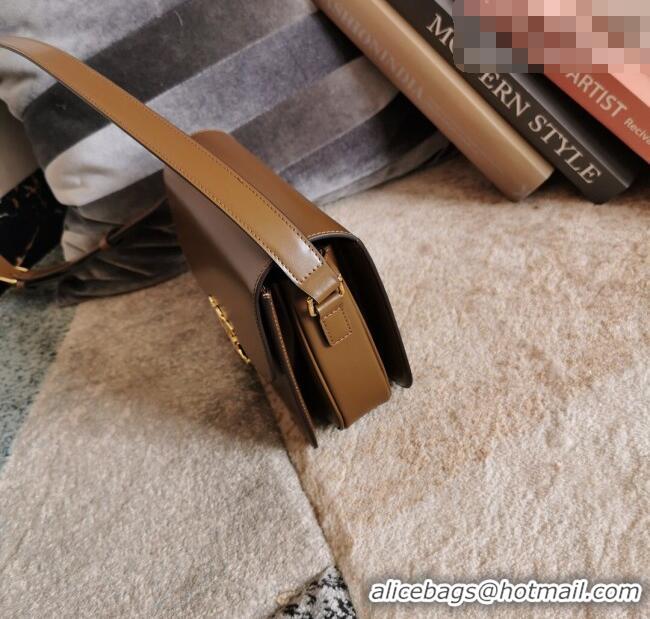 Best Price Celine Classique Triomphe Bag in Shiny Calfskin Leather 187366 Caramel 2026