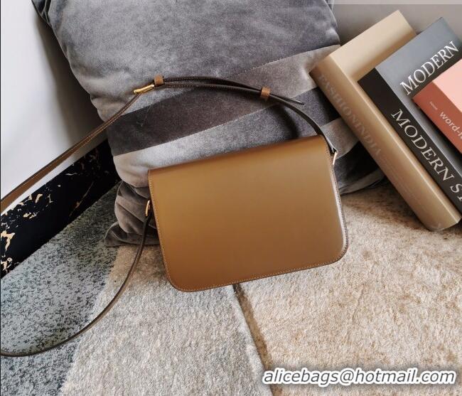 Best Price Celine Classique Triomphe Bag in Shiny Calfskin Leather 187366 Caramel 2026