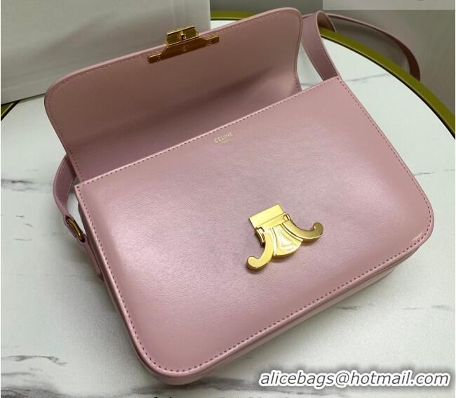 Good Quality Celine Classique Triomphe Bag in Shiny Calfskin Leather 187366 Sakura Pink 2026