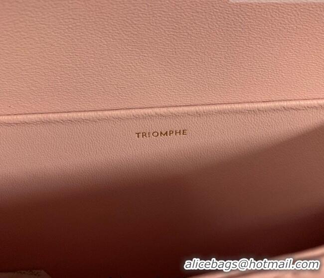Good Quality Celine Classique Triomphe Bag in Shiny Calfskin Leather 187366 Sakura Pink 2026