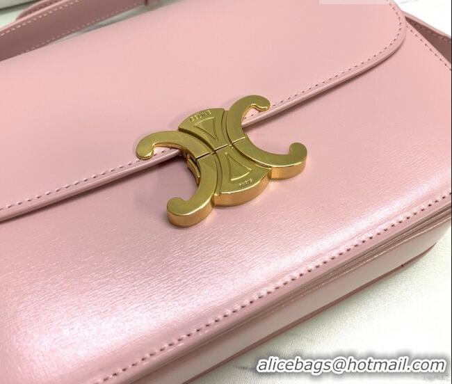 Good Quality Celine Classique Triomphe Bag in Shiny Calfskin Leather 187366 Sakura Pink 2026