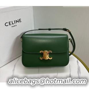 Super Quality Celine Classique Triomphe Bag in Shiny Calfskin Leather 187366 Amazon Green 2026