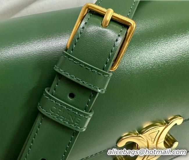 Super Quality Celine Classique Triomphe Bag in Shiny Calfskin Leather 187366 Amazon Green 2026