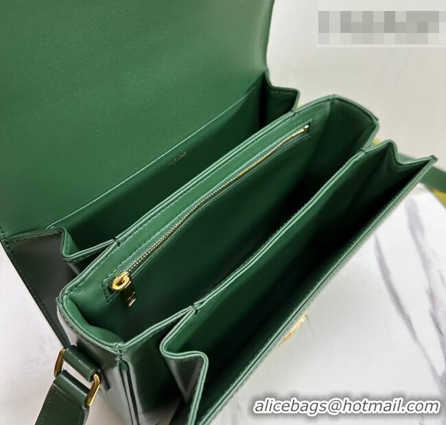 Super Quality Celine Classique Triomphe Bag in Shiny Calfskin Leather 187366 Amazon Green 2026