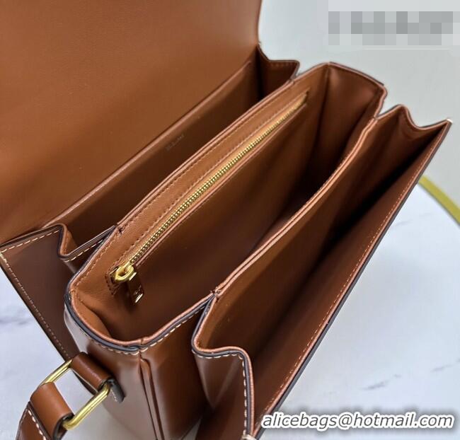 Good Product Celine Classique Triomphe Bag in Shiny Calfskin Leather 187366 Tan Brown 2026