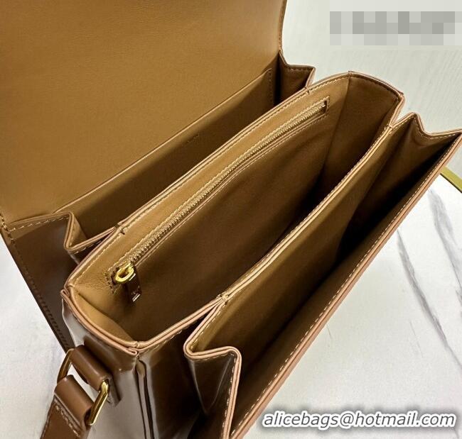 Top Design Celine Classique Triomphe Bag in Shiny Calfskin Leather 187366 Bronze 2026