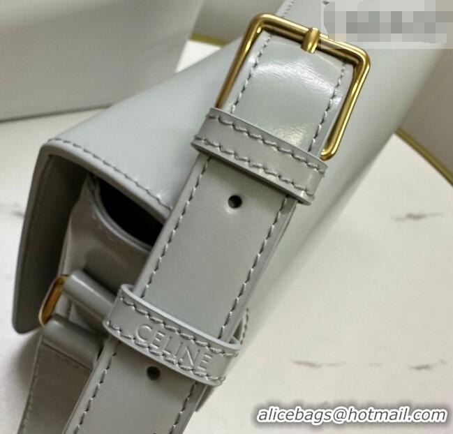 Best Quality Celine Classique Triomphe Bag in Shiny Calfskin Leather 187366 Soft Blue 2026