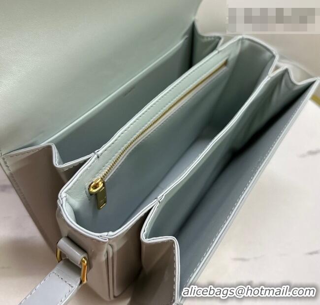 Best Quality Celine Classique Triomphe Bag in Shiny Calfskin Leather 187366 Soft Blue 2026