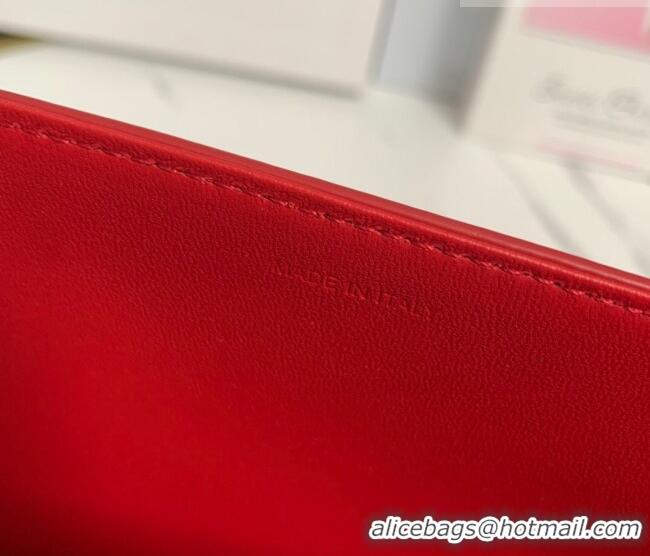 Best Price Celine Classique Triomphe Bag in Shiny Calfskin Leather 187366 Red 2026