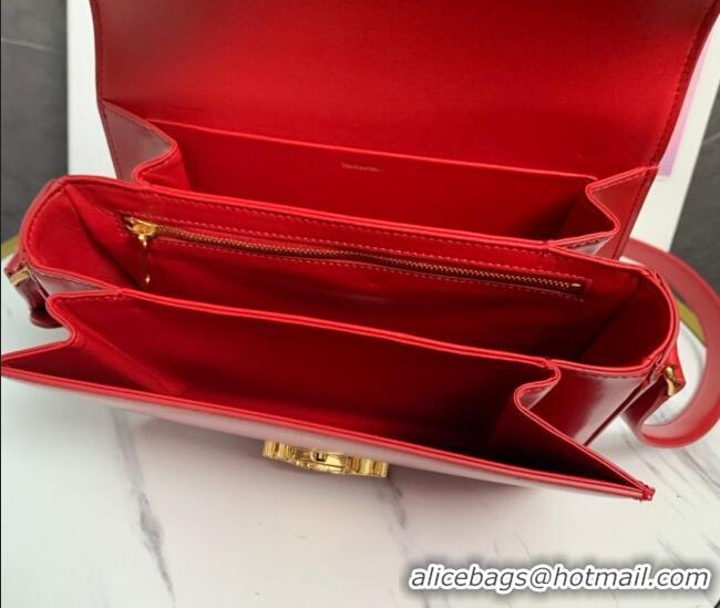 Best Price Celine Classique Triomphe Bag in Shiny Calfskin Leather 187366 Red 2026